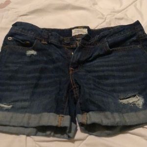 Blue jean shorts